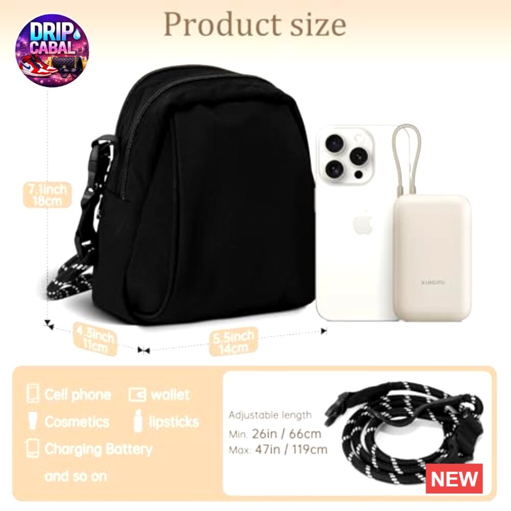 Adjustable Strap Crossbody Bag Multi Position Han… - image 4